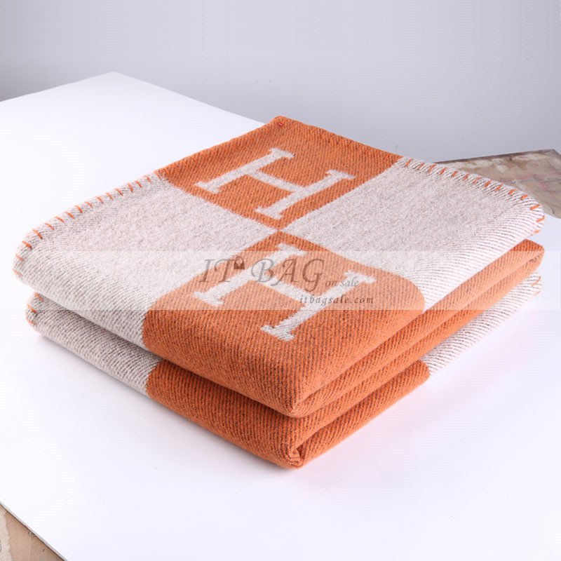 Hermes Blanket Orange 1
